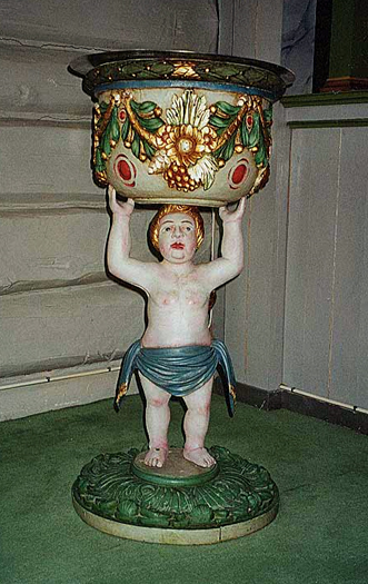 Baptismal Font at Fluberg Church