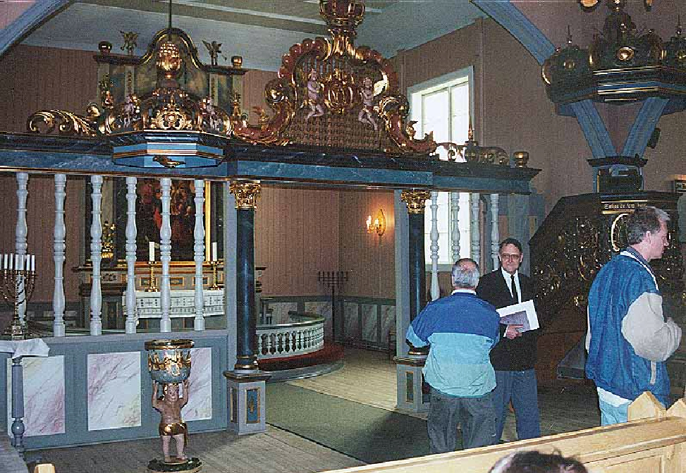 Interior of Hov Church